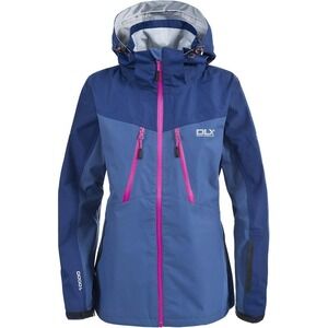 Trespass DLX Womens Blue Waterproof Rain Jacket Hooded Technical Shell XXL
